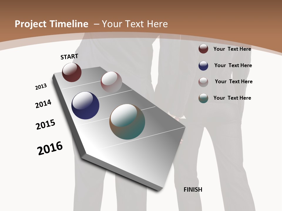 Businessman Women Backview PowerPoint Template