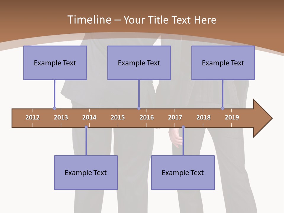 Businessman Women Backview PowerPoint Template