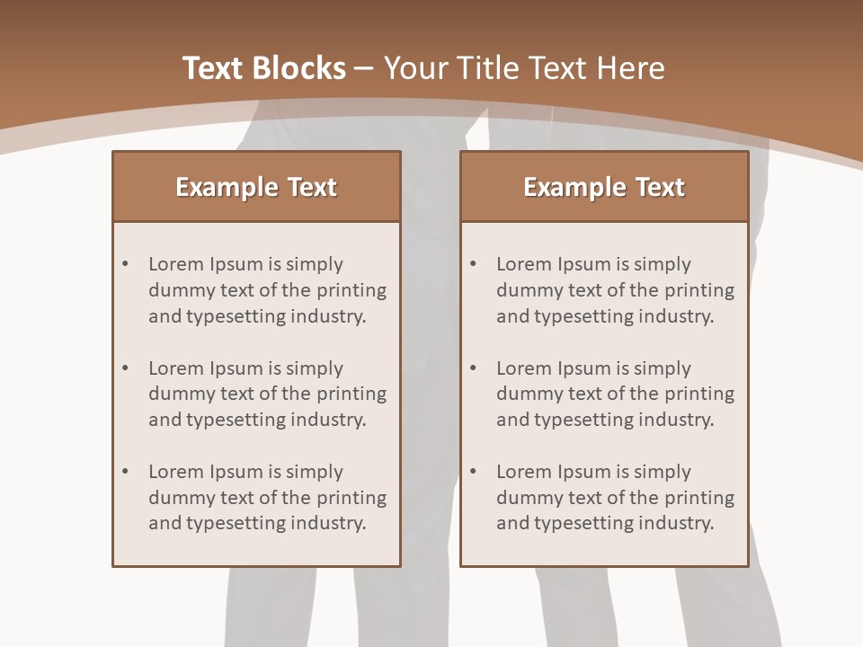 Businessman Women Backview PowerPoint Template