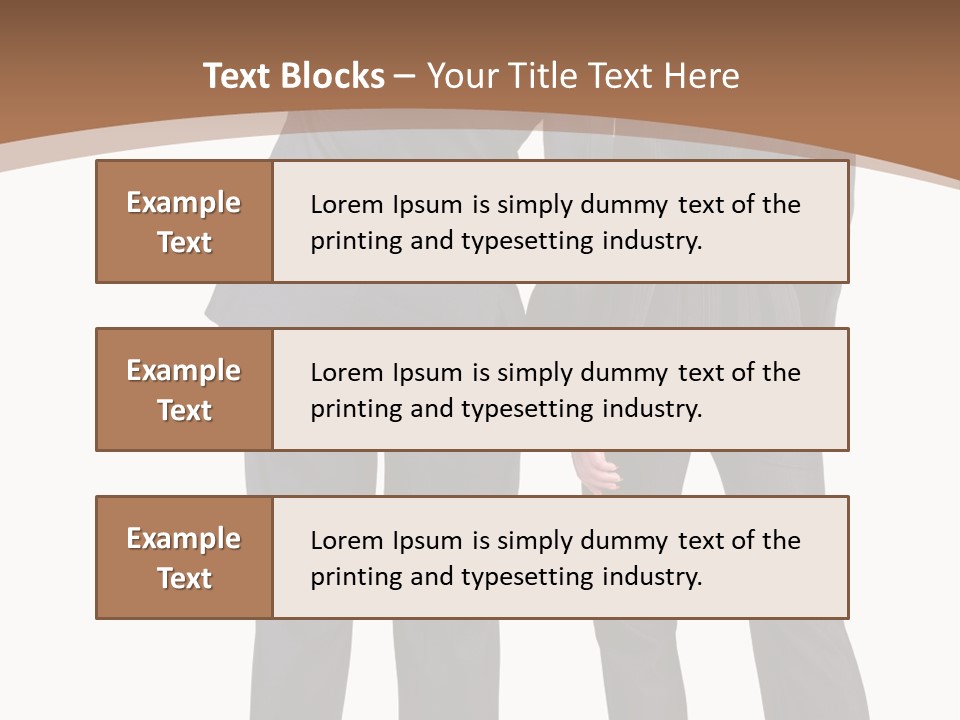 Businessman Women Backview PowerPoint Template