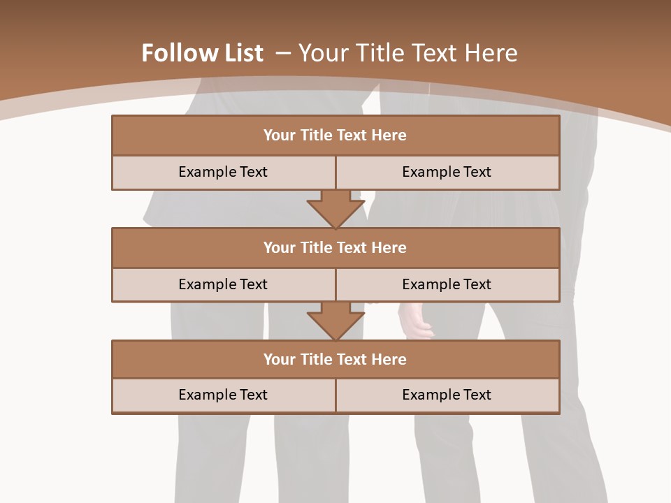 Businessman Women Backview PowerPoint Template