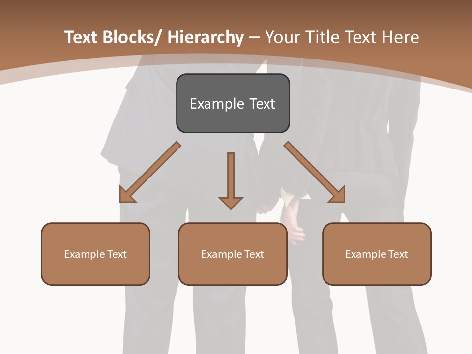 Businessman Women Backview PowerPoint Template