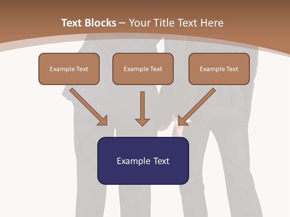 Businessman Women Backview PowerPoint Template