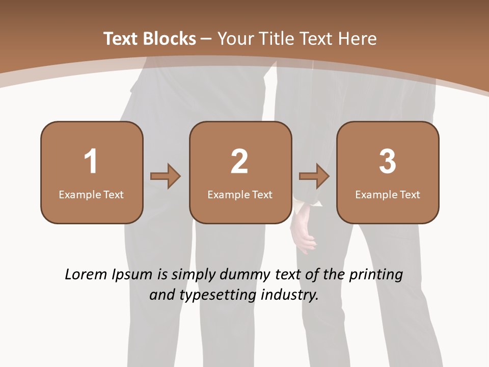 Businessman Women Backview PowerPoint Template