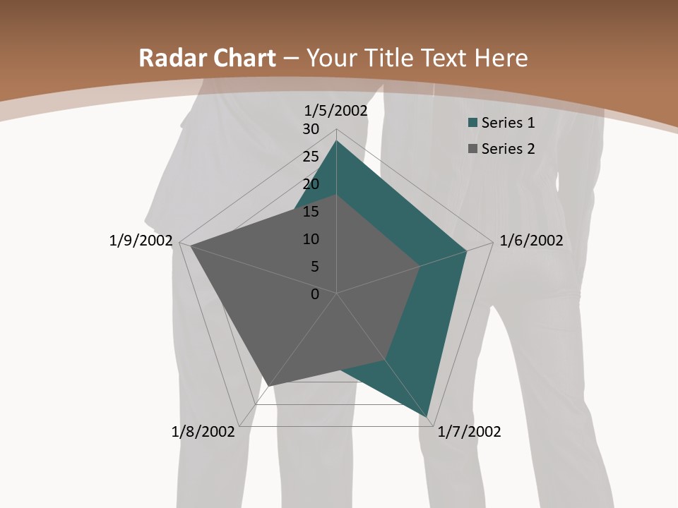 Businessman Women Backview PowerPoint Template