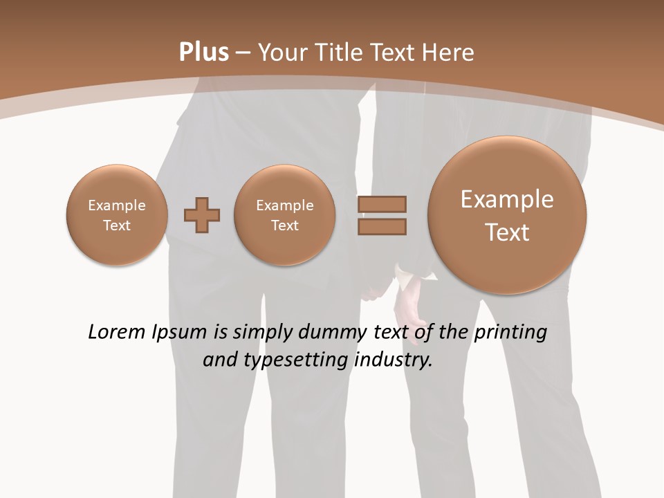 Businessman Women Backview PowerPoint Template