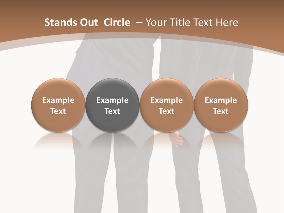 Businessman Women Backview PowerPoint Template