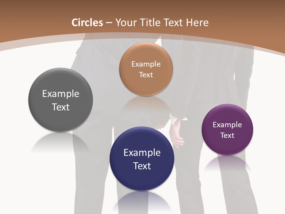 Businessman Women Backview PowerPoint Template