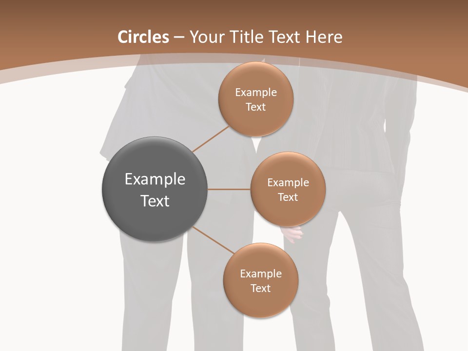 Businessman Women Backview PowerPoint Template