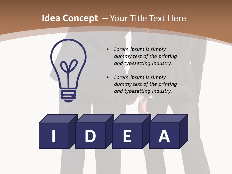 Businessman Women Backview PowerPoint Template