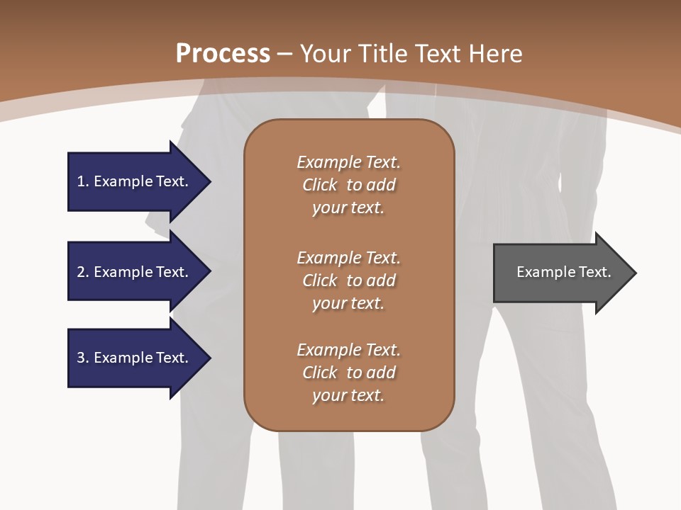 Businessman Women Backview PowerPoint Template