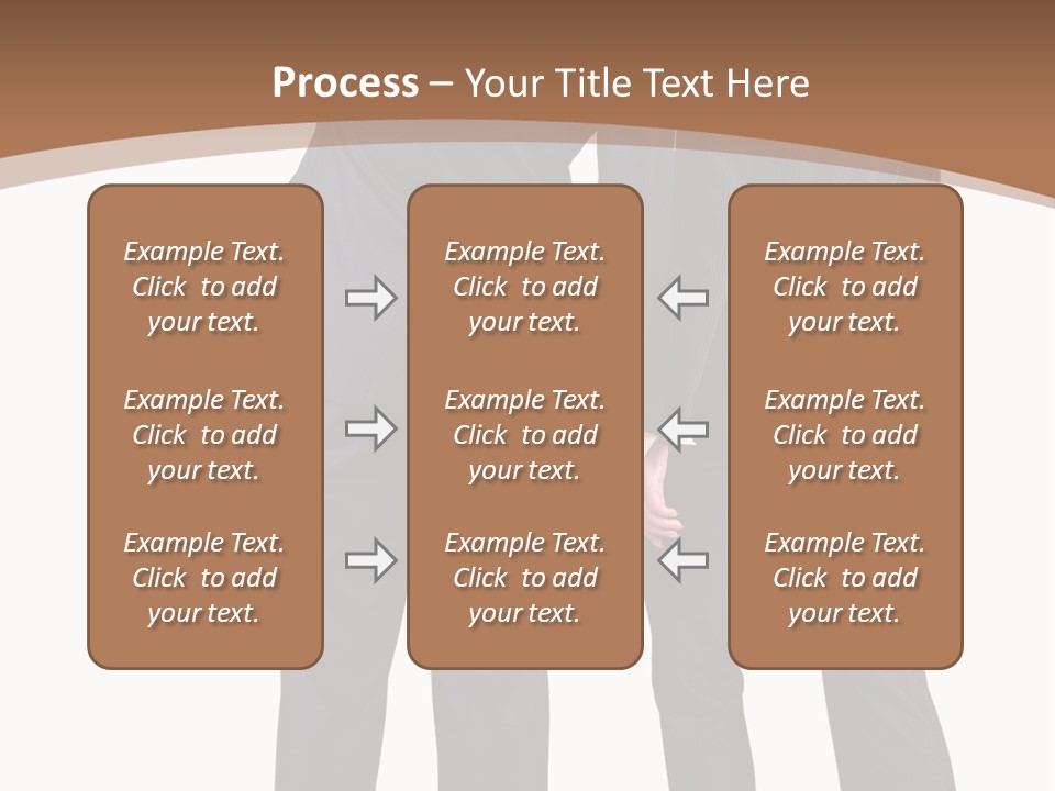 Businessman Women Backview PowerPoint Template