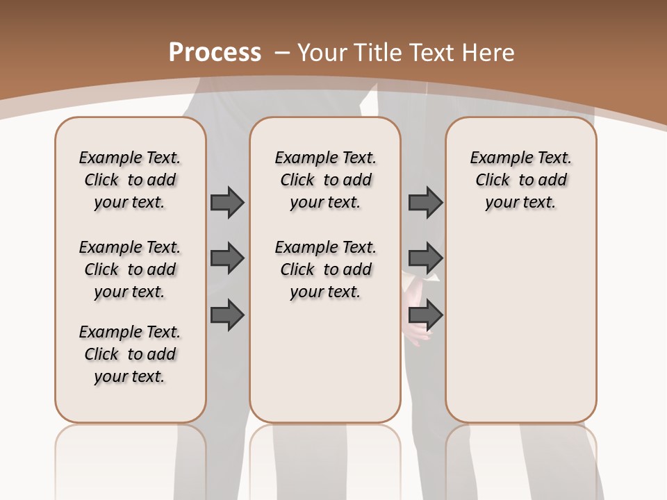 Businessman Women Backview PowerPoint Template