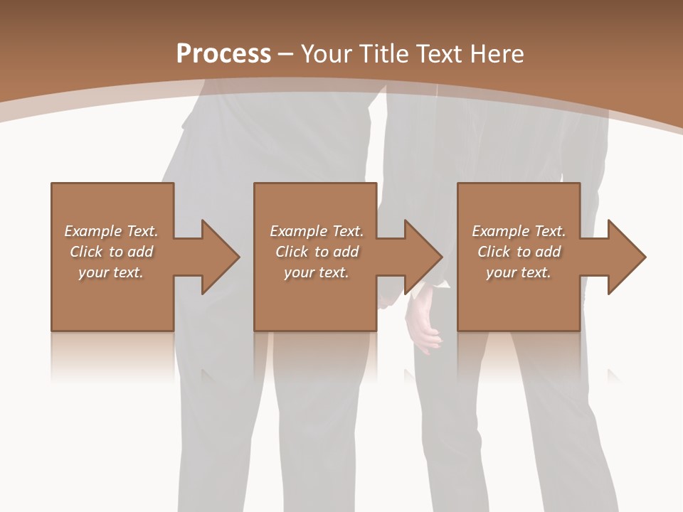 Businessman Women Backview PowerPoint Template