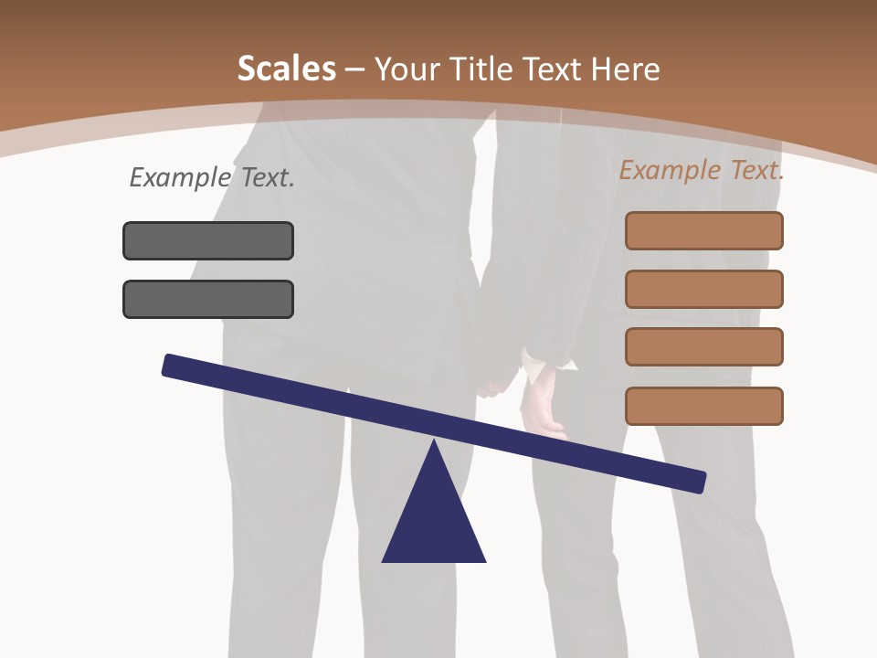 Businessman Women Backview PowerPoint Template