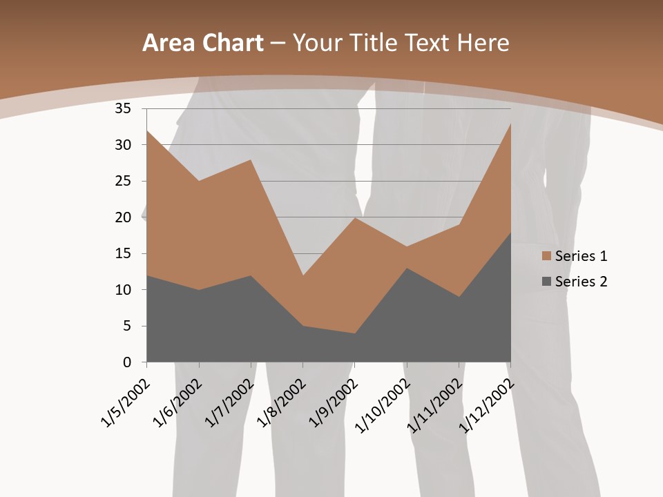 Businessman Women Backview PowerPoint Template