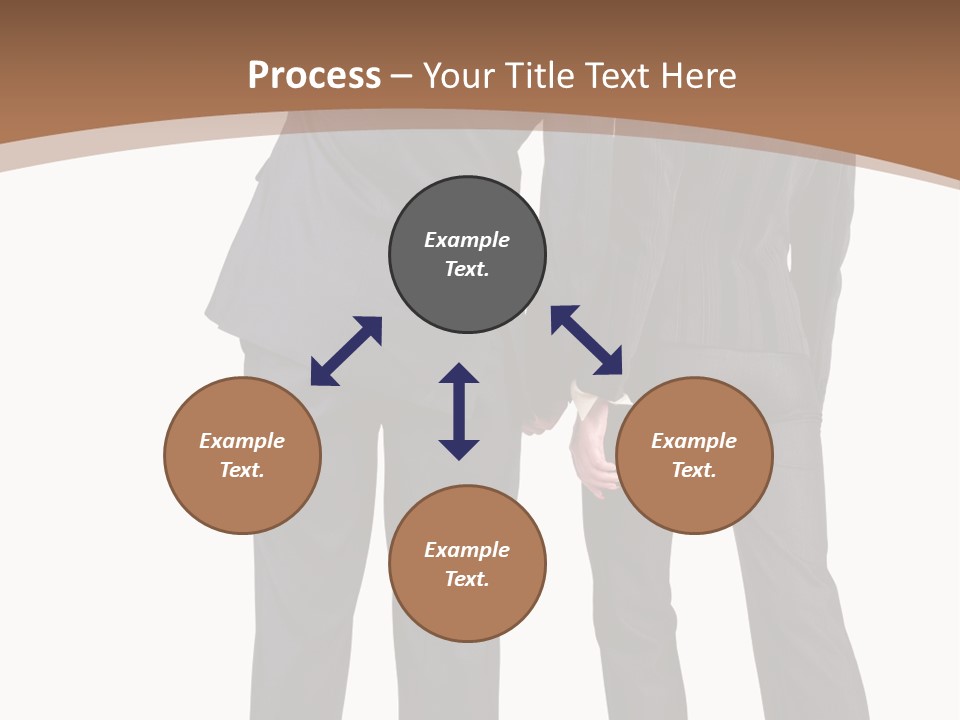 Businessman Women Backview PowerPoint Template