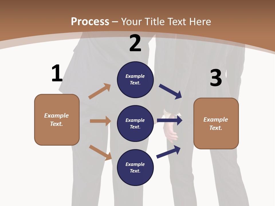 Businessman Women Backview PowerPoint Template