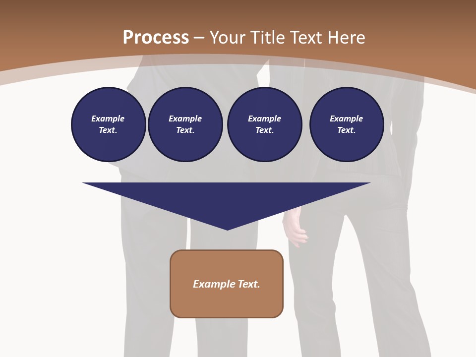 Businessman Women Backview PowerPoint Template