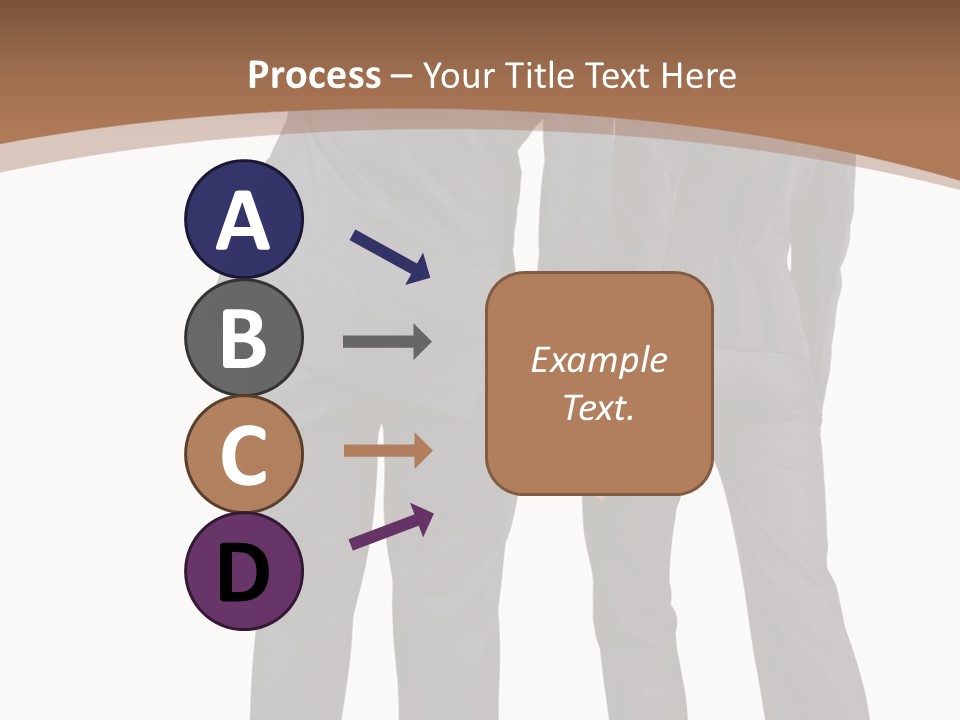 Businessman Women Backview PowerPoint Template