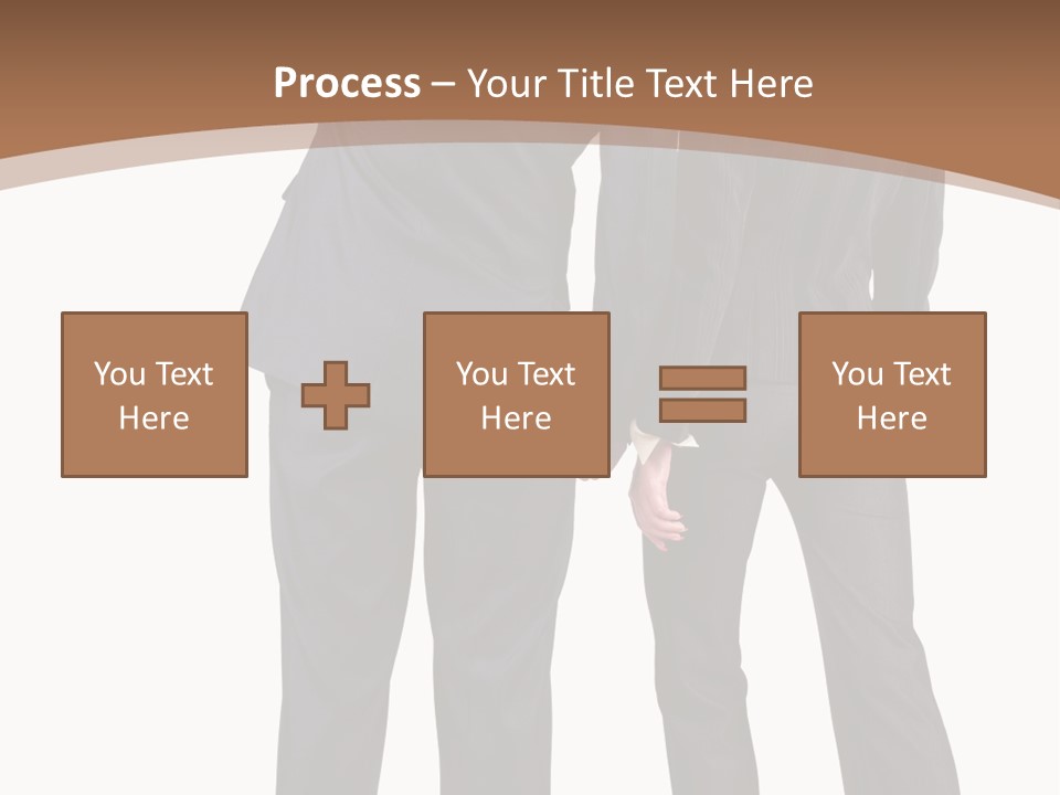 Businessman Women Backview PowerPoint Template