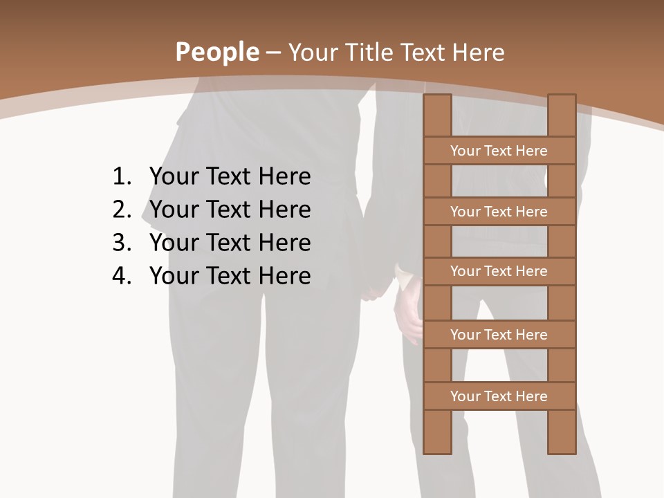 Businessman Women Backview PowerPoint Template