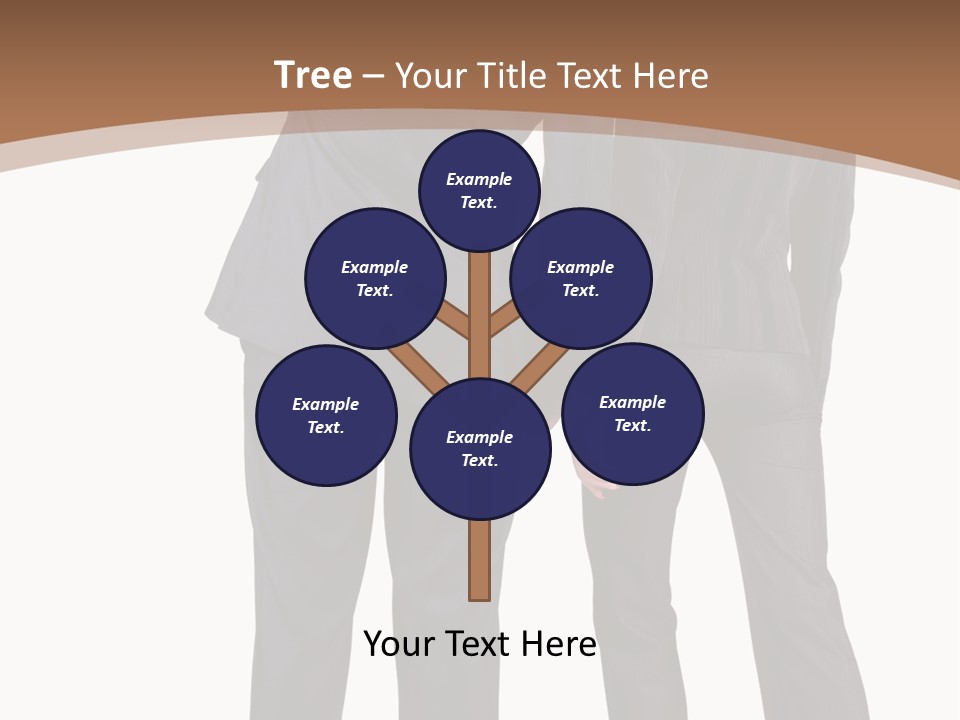 Businessman Women Backview PowerPoint Template