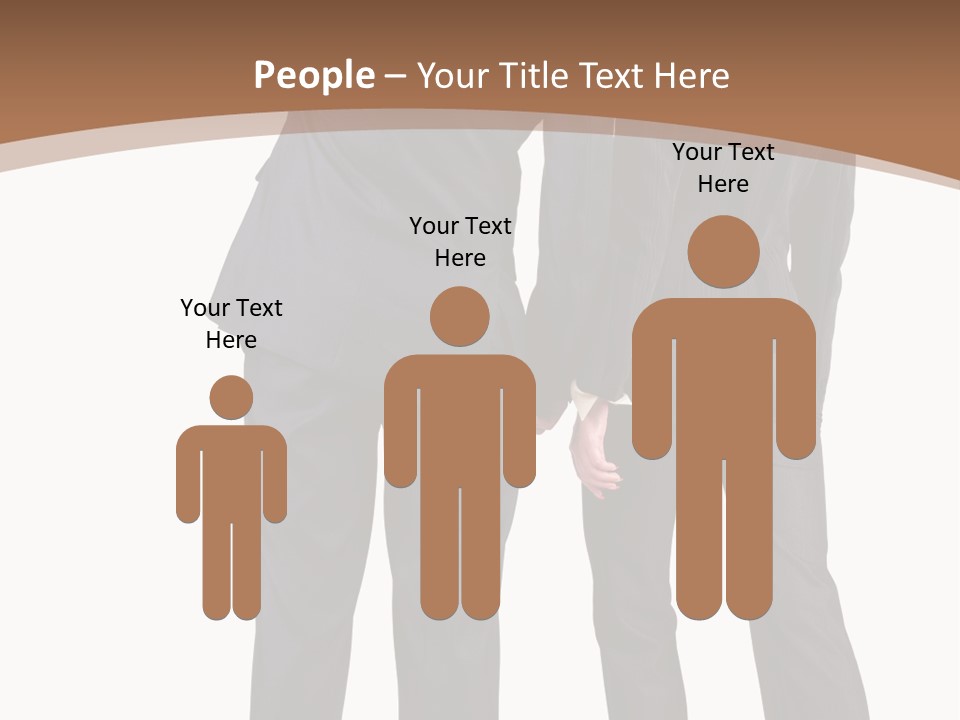 Businessman Women Backview PowerPoint Template