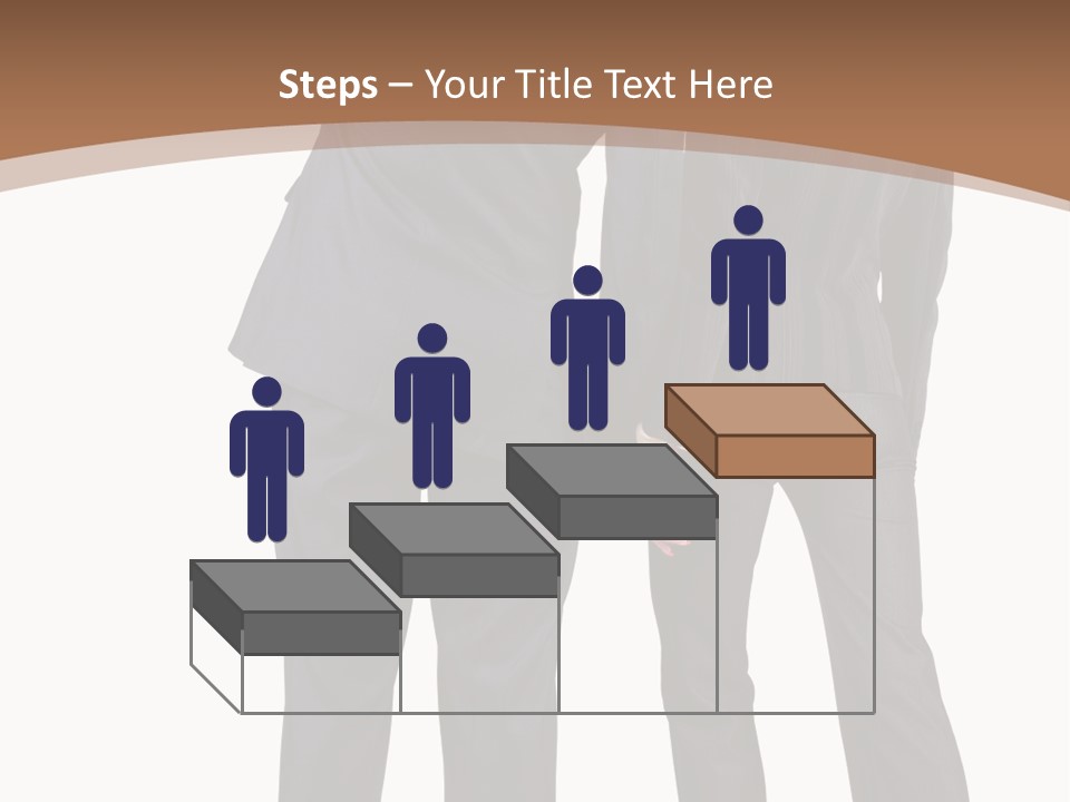 Businessman Women Backview PowerPoint Template