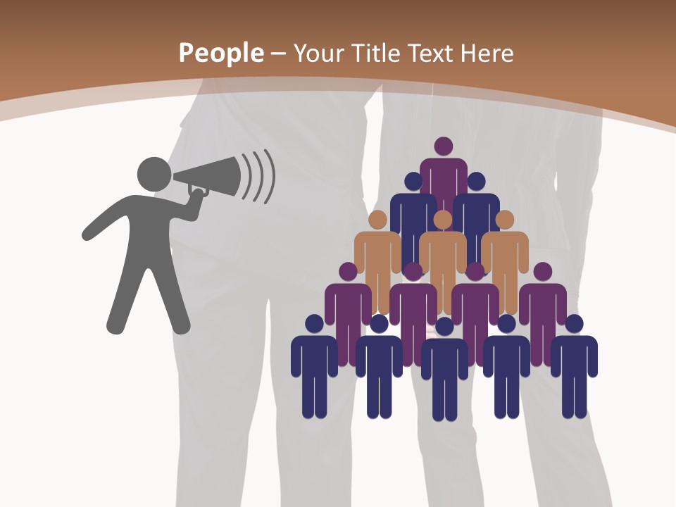 Businessman Women Backview PowerPoint Template