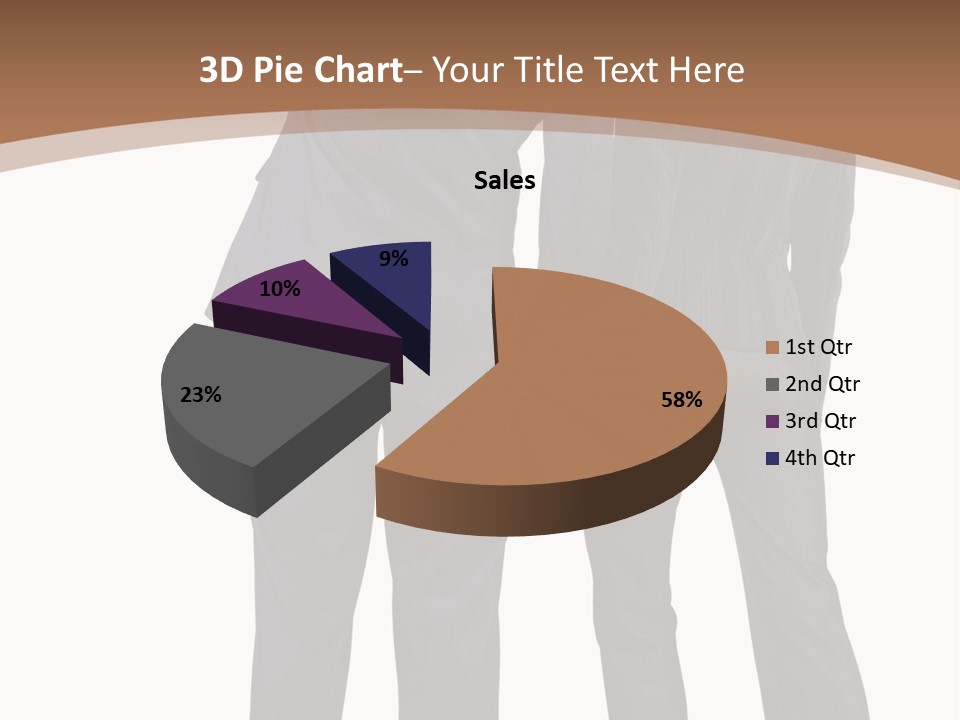Businessman Women Backview PowerPoint Template
