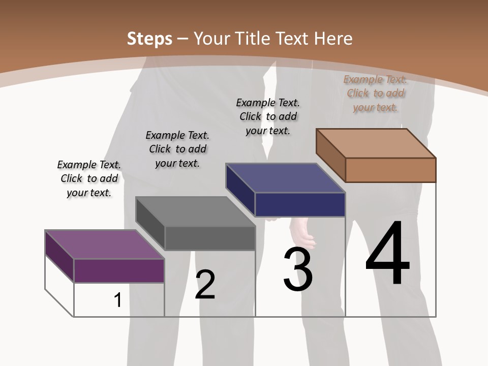 Businessman Women Backview PowerPoint Template