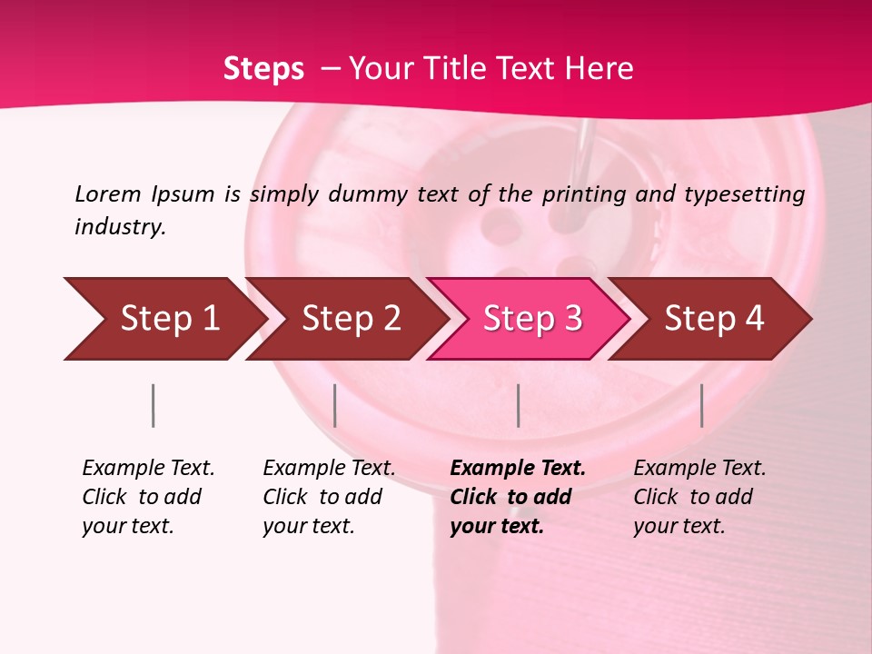 Work Bobbin Material PowerPoint Template