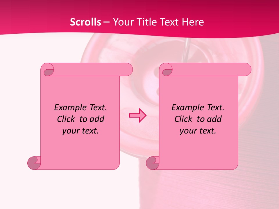 Work Bobbin Material PowerPoint Template