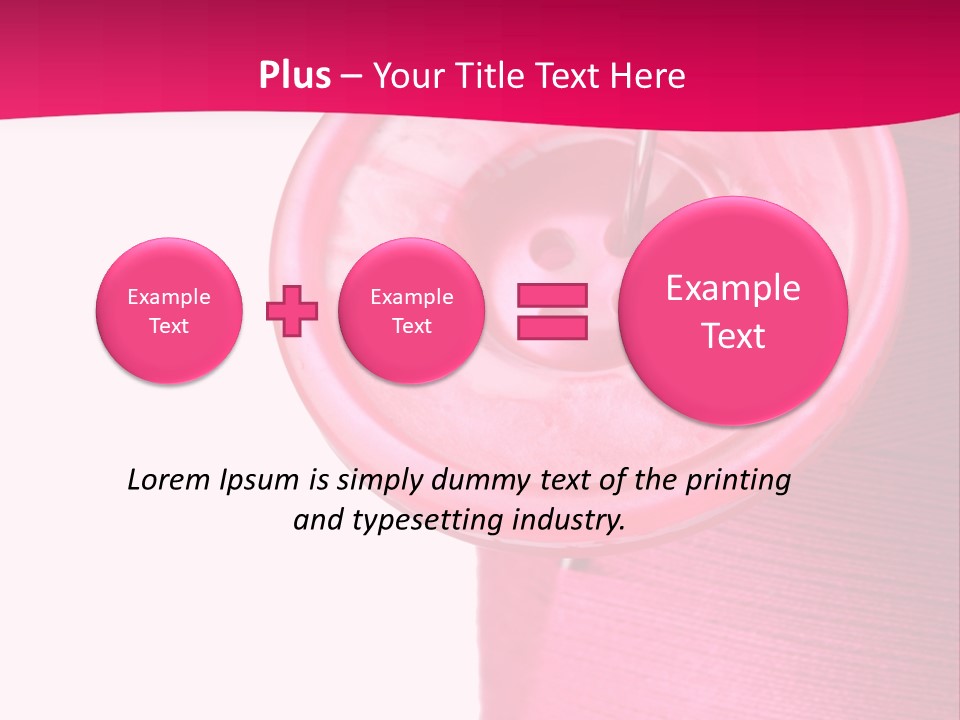 Work Bobbin Material PowerPoint Template
