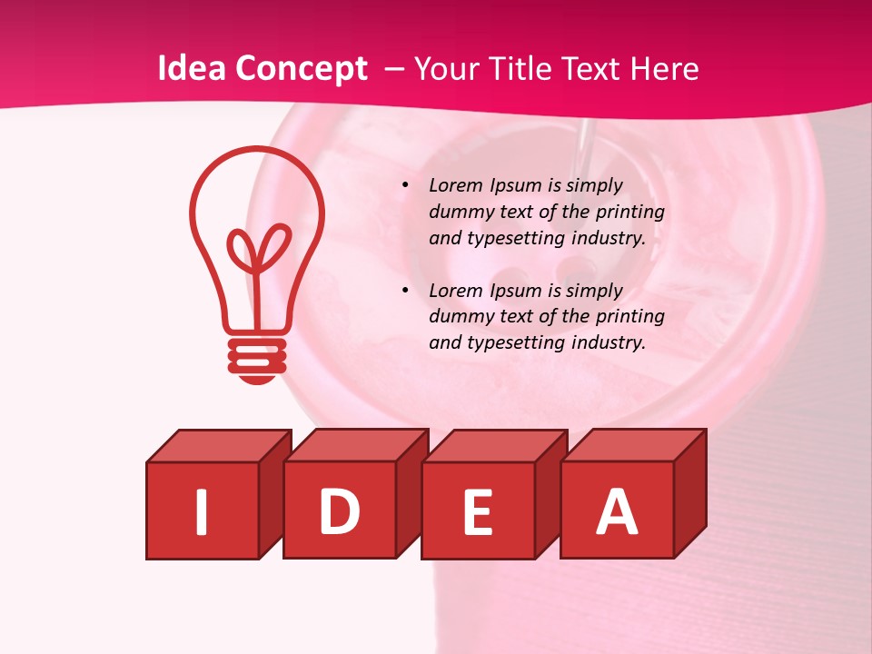 Work Bobbin Material PowerPoint Template