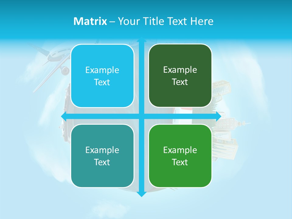 Globe Highway Mini PowerPoint Template