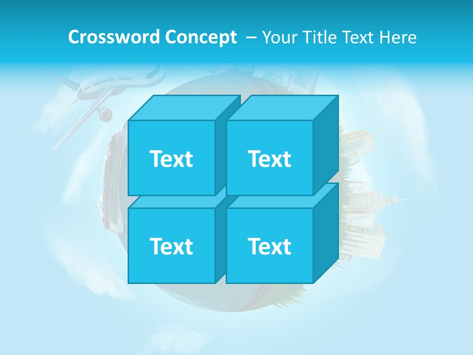 Globe Highway Mini PowerPoint Template