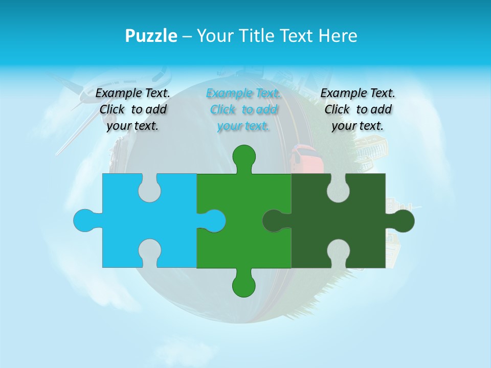 Globe Highway Mini PowerPoint Template