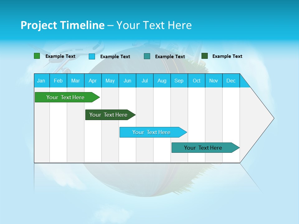 Globe Highway Mini PowerPoint Template