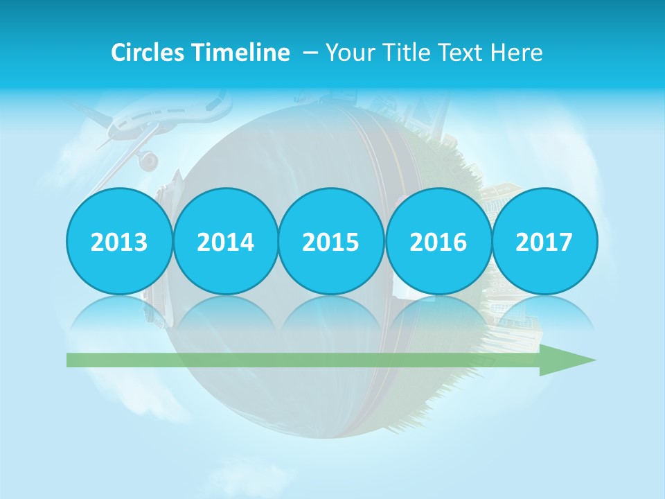 Globe Highway Mini PowerPoint Template