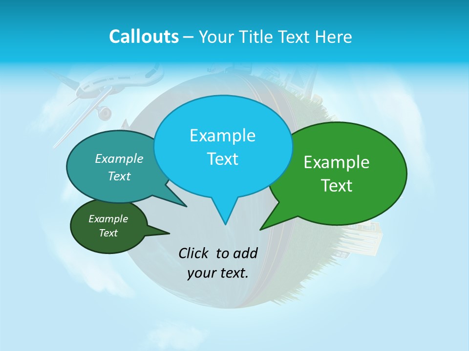 Globe Highway Mini PowerPoint Template