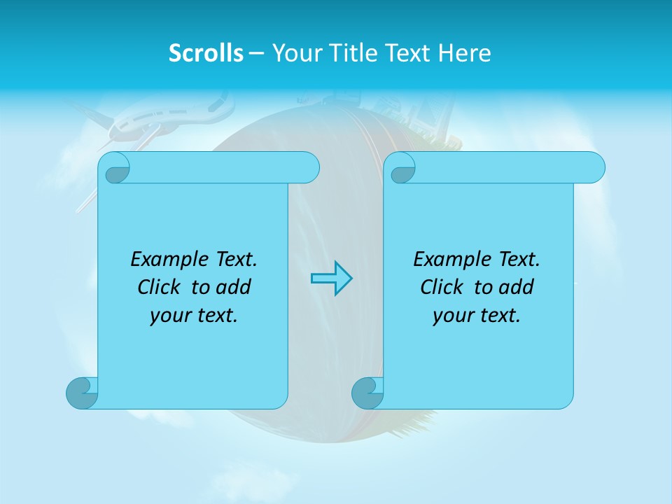 Globe Highway Mini PowerPoint Template