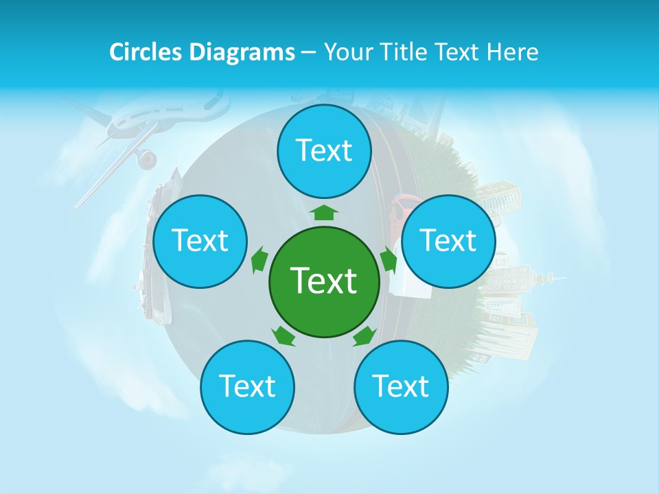 Globe Highway Mini PowerPoint Template