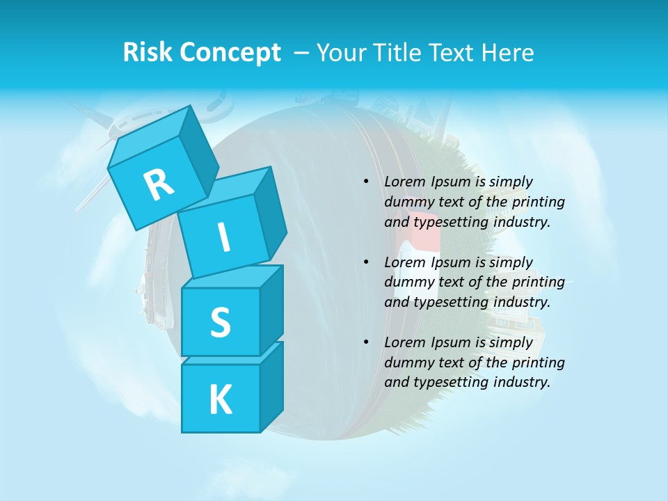 Globe Highway Mini PowerPoint Template