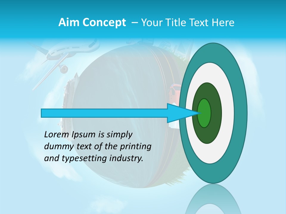 Globe Highway Mini PowerPoint Template