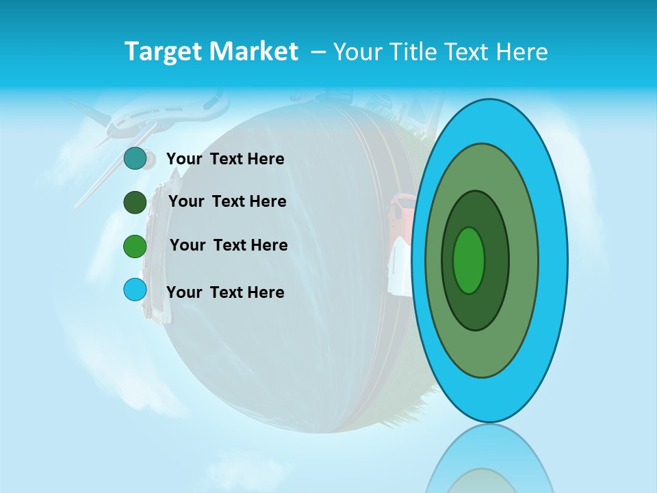 Globe Highway Mini PowerPoint Template