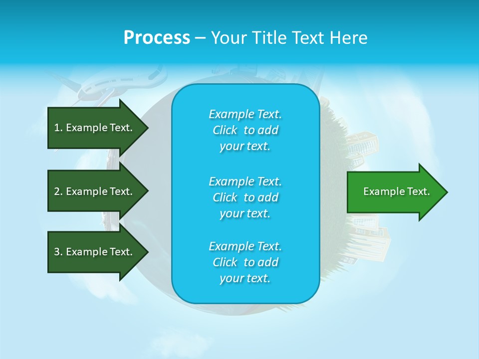 Globe Highway Mini PowerPoint Template