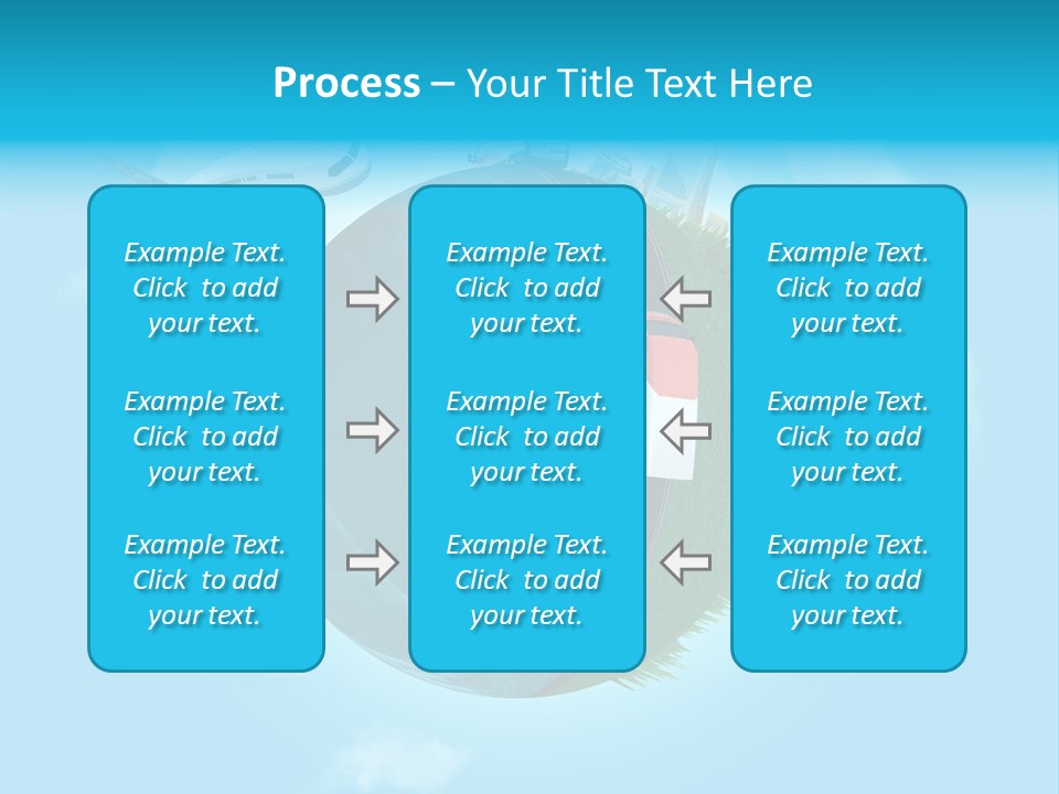 Globe Highway Mini PowerPoint Template