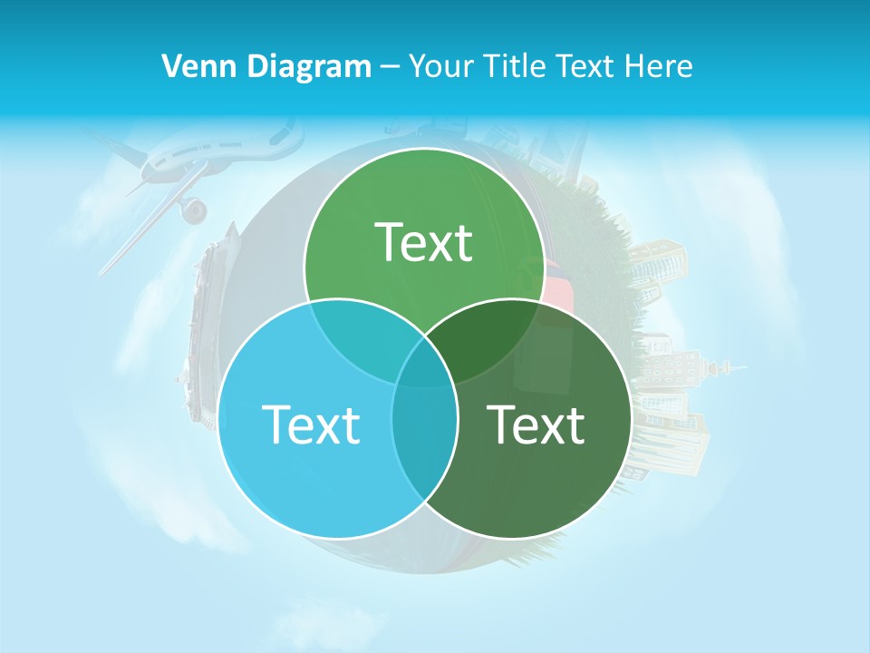 Globe Highway Mini PowerPoint Template